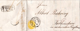 Österreich 1867, 2 Kr Auf Kpl. Drucksache V. REICHENBERG N. Falkenstein, Sachsen - Briefe U. Dokumente