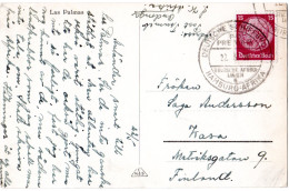 DR 1936, Deutsche Schiffspost Hamburg-Afrika P.D. Pretoria Auf AK M. 15 Pf - Andere & Zonder Classificatie