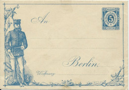 DR Private Stadtpost, Berlin Omnibus Paketfahrt, Ungebr. 5 Pf. Ganzsache Brief - Cartas & Documentos