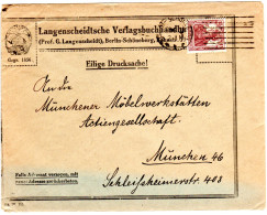 DR 1921, 15 Pf. Germania M. Perfin Auf Firmen Brief V. Berlin-Schöneberg - Covers & Documents