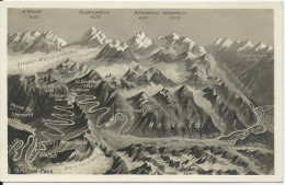 Schweiz, Hasle- U. Rhone Tal, Ungebr. Bergpanorama AK M. Gletsch U. Oberwald - Sonstige & Ohne Zuordnung