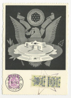 Belgien 1950, Marshall Plan AK U. Sonderstempel. Karte M. 20 C.+2 Aufdruckmarken - Other & Unclassified