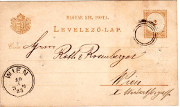 Ungarn 1888, 2 Kr. Ganzsache V. Keskemet M. Österreich Ring-Stpl. Entwertung  - Altri & Non Classificati