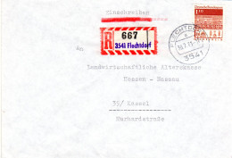 BRD 1971, 1,10 M. Auf Reko Brief M. Eingestempeltem R-Zettel V. 3541 Flechtdorf - Cartas & Documentos