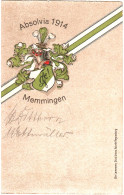 Memmingen, Absolvia 1914, Gebr. Präge-Farb-AK M. Unterschriften. - Other & Unclassified
