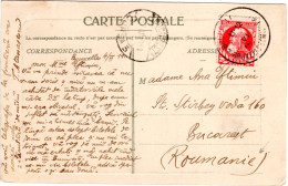Belgien 1911, 10 C. Auf Karte V. Brüssel N. Rumänien. Destination! - Altri & Non Classificati