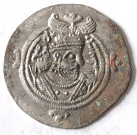 SASANIAN KINGS. Khosrau II. 591-628 AD. AR Silver  Drachm  Year 36 Mint AY - Orientale
