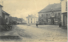 Cpa CHAMPAGNEY 70 - 1909 - Place De La Mairie - Champagney