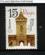 POLAND 1988 RENOVATION OF KRAKOW SERIES 6 UNESCO NHM World Heritage Site Architecture - Unused Stamps