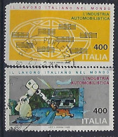 Italy 1983  Italienische Technologie Im Ausland  (o) Mi.1822-1823 - 1981-90: Oblitérés