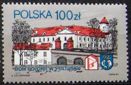 POLAND 1989 POLONIA HOUSE PULTUSK NHM Palace Polonica Polonika Architecture - Ungebraucht