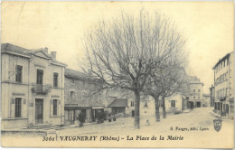 Cpa VAUGNERAY (Rhône) 69 - 1915 - La Place De La Mairie N° 3060 - Andere & Zonder Classificatie