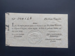 Billet De Banque De Law, Dix Livres Tournois, 1720 - Assignate
