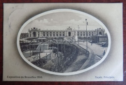 Cpa Bruxelles ; Exposition Universelle De 1910 - Façade Principale - Beau Cachet Rond Mechelen - Expositions Universelles