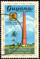 Pays : 214,5 (Guyane : République)  Yvert Et Tellier N° :   254 (o) - Guiana (1966-...)