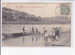 AGEN: La Garonne, Pêche Aux Aloses - état - Agen