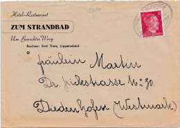 37150# LETTRE De LIPPERSCHEID Obl LUXEMBURG ULFLINGEN BAHNPOST ZUG 2132 1943 AMBULANT Pour THIONVILLE MOSELLE - 1940-1944 Occupation Allemande