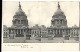 Etats Unis - Amerique Du Nord - Carte Stereoscopique -   Washington - Le Capitole - Autres & Non Classés