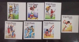 Vietnam Viet Nam MNH Imperf 1992 :Summer Olympic Games Barcelona / Archery / Volleyball / Weightlifting / Hockey (Ms639) - Viêt-Nam