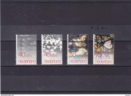 PAYS BAS 1979 Musique Vitraux  Yvert 1107-1110, Michel 1136-1139 NEUF** MNH Cote 3,50 Euros - Neufs