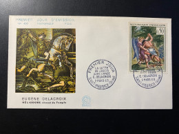 Enveloppe 1er Jour "Eugène Delacroix" 02/03/1963 - 1376 - Historique N° 450 - 1960-1969