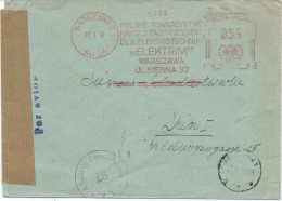 LETTRE 1952 AVEC EMA ROUGE ET CACHET DE CENSURE - Brieven En Documenten