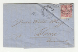Norddeutscher Postbezirk Letter Posted 1868 Frankfurt Ot Graz 240510 - Entiers Postaux