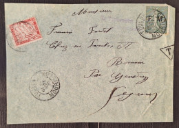 France 1901/04 Fm3 + Taxe N°33 Sur Devant Lettre TB - Francobolli  Di Franchigia Militare