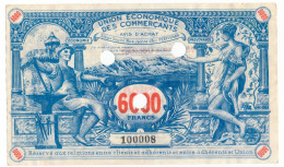 PERPIGNAN // UNION ECONOMIQUE DES COMMERCANTS // Bon De 6000 Francs - Notgeld