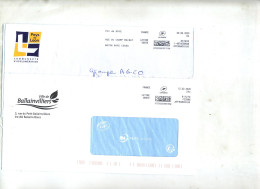 Lettre Cachet Affranchigo Entete Mairie Ballainvilliers  Pays De Laon - Handstempel