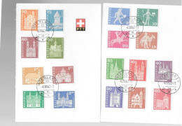 Postzegels > Europa > Zwitserland >kaart Uit 1961 Met 690-707 (17621) - Cartas & Documentos