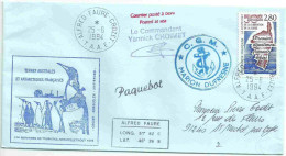 YT 2829 Libération De La Corse - Posté à Bord Du MD - Paquebot - Alfred Faure - Crozet - 25/06/1994 - Lettres & Documents