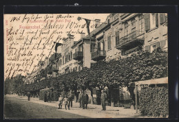 AK Franzensbad, Kaiserstrasse Mit Hotel Post  - Tchéquie