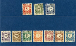 REUNION TAXE 26/35 LUXE NEUF SANS CHARNIERE - Postage Due