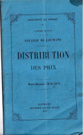 Livret Louhans Distribution Des Prix - Documenti Storici