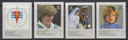 Falkland Islands Dependencies (FID) 1982 21st Birthday Princess Of Wales 4v ** Mnh (59842B) - Georgias Del Sur (Islas)