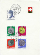 Postzegels > Europa > Zwitserland >kaart Uit 1962 Met 745-749 (17622) - Cartas & Documentos