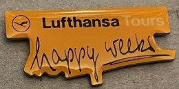 COMPAGNIE AERIENNE LUFTHANSA TOURS - HAPPY WEEKS - AVION - PLANE - AEREO - LOGO - FLUGZEUG -     (22) - Airplanes