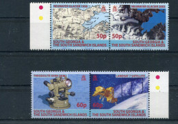 Südgeorgien - Mi.Nr. 433 / 436 - "Kartopraphie" ** / MNH (aus Dem Jahr 2007) - Géorgie Du Sud