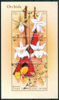 Bloc Sheet  Fleurs Orchidées Flowers Orchids  Neuf  MNH **   Sierra Leone 2000 - Orchids