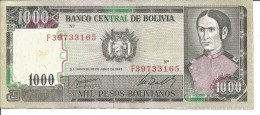 2 BOLIVIA NOTES 1.000 PESOS BOLIVIANOS N/D D.S. 19023 DE 25/06/1962 - Bolivie