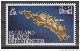 Falkland Islands Dependencies (FID) 1982 Rebuilding Fund 1v  ** Mnh (59843) - South Georgia