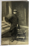 Carte Photo - Portrait Soldat Français Emile Née - Photographe F. Mertens Aubervilliers - Photo Américaine - War, Military