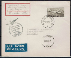 Belgie 1957 - Stempel - Eerste Vlucht SABENA -Brussel Istanboel - Andere (Lucht)