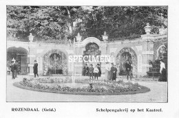 Prent - Schelpengalerij Op Het Kasteel - Rozendaal  - 8.5x12.5 Cm - Roosendaal