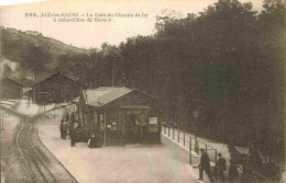 73 - Aix Les Bains - La Gare Du Chemin De Fer à Crémaillère Du Revard - Animée - CPA - Voir Scans Recto-Verso - Aix Les Bains