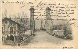 13 - Mallemort - Entrée Du Pont Suspendu Sur La Durance - CPA - Voir Scans Recto-Verso - Mallemort