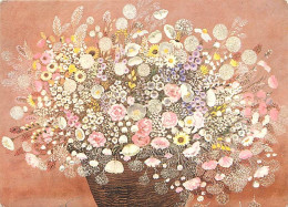 Fleurs - Art Peinture - Heide Dahl - Pink Flowers - Carte Gauffrée - CPM - Voir Scans Recto-Verso - Bloemen