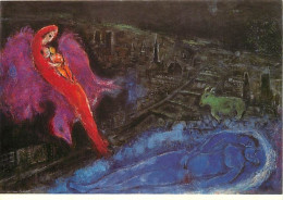 Art - Peinture - Marc Chagall - Les Ponts De La Seine - CPM - Voir Scans Recto-Verso - Paintings