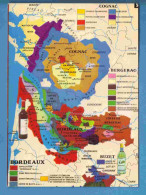 Vignes - Nos Grandes Régions Viticoles - Carte Des Vins De France D'après Recta Foldex - Ecrite En 1992 - Wijnbouw